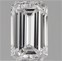 Diamante natural esmeralda de 1,70 quilates GIA F VS1 quilates, corte ideal