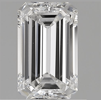 Foto Diamante natural esmeralda de 1,70 quilates GIA F VS1 quilates, corte ideal de