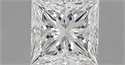 Natural Diamond 0.61 Carats, Princess with  Cut, G Color, VVS1 Clarity and Certified by GIA