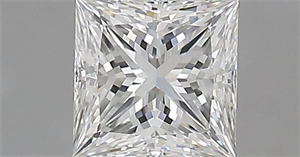 Picture of Natural Diamond 0.61 Carats, Princess with  Cut, G Color, VVS1 Clarity and Certified by GIA