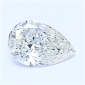 Natural Diamond 1.00 Carats, Pear with  Cut, J Color, VVS1 Clarity and Certified by GIA