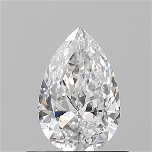 Picture of Natural Diamond 0.50 Carats, Pear with  Cut, E Color, VS2 Clarity and Certified by GIA