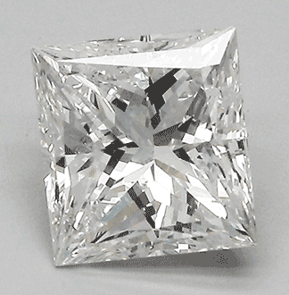 Picture of 2.00 Carats, Princess  NaturalDiamond with Ideal Cut F VS2 Certified by CGL