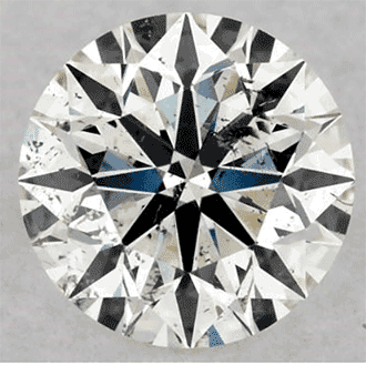 Foto 0.81 quilates, diamante natural redondo con corte ideal, HColor, claridad SI2 y certificado por CGL de