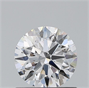 Natural Diamond 0.80 Carats, Round with Excellent Cut, D Color, VVS2 Clarity and Certified by GIA