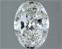 Diamante Natural 0.80 quilates, Ovalado , Color G, claridad SI1 y certificado GIA