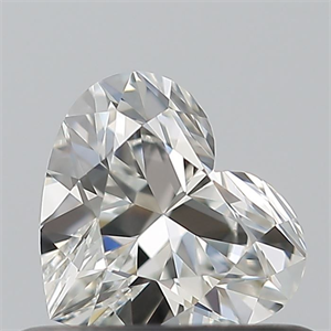 Picture of Natural Diamond 0.43 Carats, Heart with  Cut, H Color, VVS1 Clarity and Certified by GIA