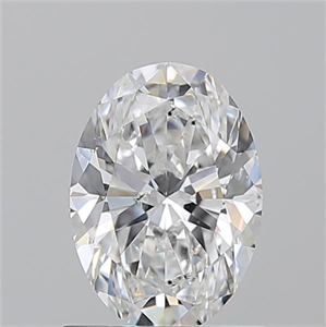 Picture of Natural Diamond 1.02 Carats, Oval with  Cut, E Color, SI2 Clarity and Certified by GIA