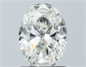 Natural Diamond 1.05 Carats, Oval with  Cut, I Color, VS1 Clarity and Certified by GIA