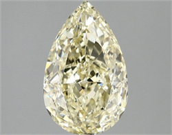 Picture of Lab Grown Diamond 2.03 Carats, Pear with  Cut, Fancy Intense Yellow Color, VS1 Clarity and Certified by IGI