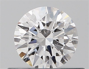 Picture of Natural Diamond 0.40 Carats, Round with Excellent Cut, D Color, SI1 Clarity and Certified by GIA