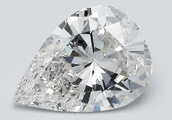 Picture of 2.26 Carats, Pear Diamond with Very Good Cut, G Color, VS2 Clarity and Certified By CGL