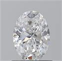 Natural Diamond 0.90 Carats, Oval with  Cut, E Color, VVS2 Clarity and Certified by GIA