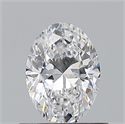 Natural Diamond 0.60 Carats, Oval with  Cut, D Color, FL Clarity and Certified by GIA