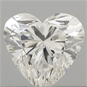 Natural Diamond 0.52 Carats, Heart with  Cut, G Color, SI2 Clarity and Certified by GIA