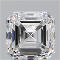 Natural Diamond 2.01 Carats, Asscher with  Cut, E Color, VS1 Clarity and Certified by GIA