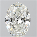 Natural Diamond 4.01 Carats, Oval with  Cut, H Color, SI2 Clarity and Certified by GIA