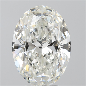 Picture of Natural Diamond 4.01 Carats, Oval with  Cut, H Color, SI2 Clarity and Certified by GIA