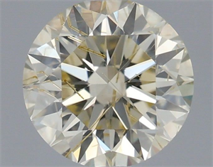 Picture of Natural Diamond 0.65 Carats, Round with Excellent Cut, N Color, SI2 Clarity and Certified by IGI