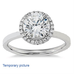 Picture of Delicate Halo engagement ring