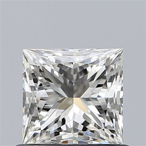 Picture of Natural Diamond 0.64 Carats, Princess with  Cut, J Color, VVS2 Clarity and Certified by GIA