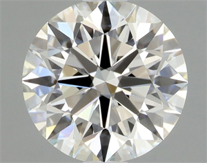 Picture of Natural Diamond 0.90 Carats, Round with Excellent Cut, I Color, VVS1 Clarity and Certified by GIA