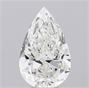 Diamante Natural 5.03 quilates, De pera , Color H, claridad VS1 y certificado GIA