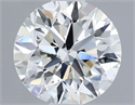 Natural Diamond 0.74 Carats, Round with Excellent Cut, H Color, VVS1 Clarity and Certified by IGI