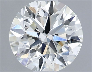 Picture of Natural Diamond 0.74 Carats, Round with Excellent Cut, H Color, VVS1 Clarity and Certified by IGI