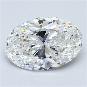 Picture of Natural Diamond 4.06 Carats, Oval with  Cut, G Color, VS2 Clarity and Certified by GIA