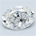 Diamante Natural 3.20 quilates, Ovalado , Color F, claridad VS2 y certificado GIA