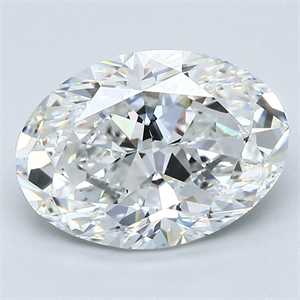 Picture of Natural Diamond 3.20 Carats, Oval with  Cut, F Color, VS2 Clarity and Certified by GIA