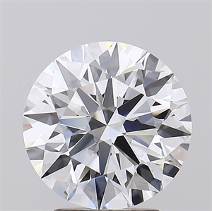 Picture of Lab Grown Diamond 3.23 Carats, Round with Ideal Cut, E Color, IF Clarity and Certified by IGI