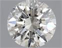 Natural Diamond 0.43 Carats, Round with Excellent Cut, H Color, VVS1 Clarity and Certified by IGI