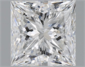 Natural Diamond 1.02 Carats, Princess with  Cut, E Color, VVS2 Clarity and Certified by GIA