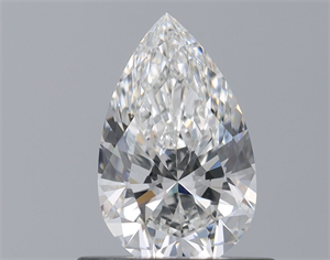 Picture of Natural Diamond 0.60 Carats, Pear with  Cut, F Color, VS1 Clarity and Certified by GIA