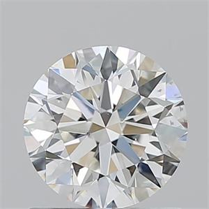 Picture of Natural Diamond 1.01 Carats, Round with Excellent Cut, I Color, VS2 Clarity and Certified by GIA