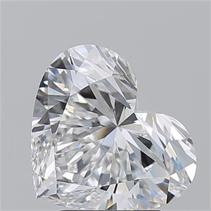Picture of Natural Diamond 3.22 Carats, Heart with  Cut, E Color, VVS1 Clarity and Certified by GIA