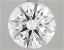 Lab Grown Diamond 3.08 Carats, Round with Ideal Cut, E Color, VVS2 Clarity and Certified by IGI