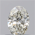 Natural Diamond 0.40 Carats, Oval with  Cut, I Color, SI1 Clarity and Certified by GIA
