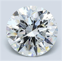 Natural Diamond 5.56 Carats, Round with Excellent Cut, I Color, SI1 Clarity and Certified by GIA