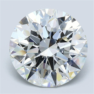 Picture of Natural Diamond 5.56 Carats, Round with Excellent Cut, I Color, SI1 Clarity and Certified by GIA