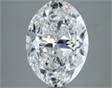 Natural Diamond 4.02 Carats, Oval with  Cut, F Color, VVS1 Clarity and Certified by GIA