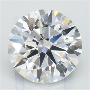 Picture of Lab Grown Diamond 3.52 Carats, Round with Ideal Cut, D Color, IF Clarity and Certified by IGI