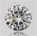 Natural Diamond 0.51 Carats, Round with Excellent Cut, J Color, VVS1 Clarity and Certified by GIA