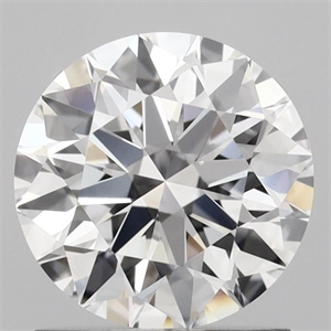 Picture of Lab Grown Diamond 1.24 Carats, Round with Ideal Cut, D Color, VS1 Clarity and Certified by IGI