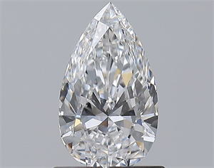 Picture of Natural Diamond 0.75 Carats, Pear with  Cut, D Color, SI1 Clarity and Certified by GIA