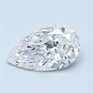 Picture of Natural Diamond 0.90 Carats, Pear with  Cut, D Color, SI2 Clarity and Certified by GIA