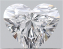 Natural Diamond 0.37 Carats, Heart with  Cut, D Color, VVS1 Clarity and Certified by GIA