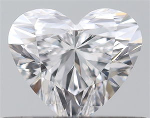 Picture of Natural Diamond 0.37 Carats, Heart with  Cut, D Color, VVS1 Clarity and Certified by GIA